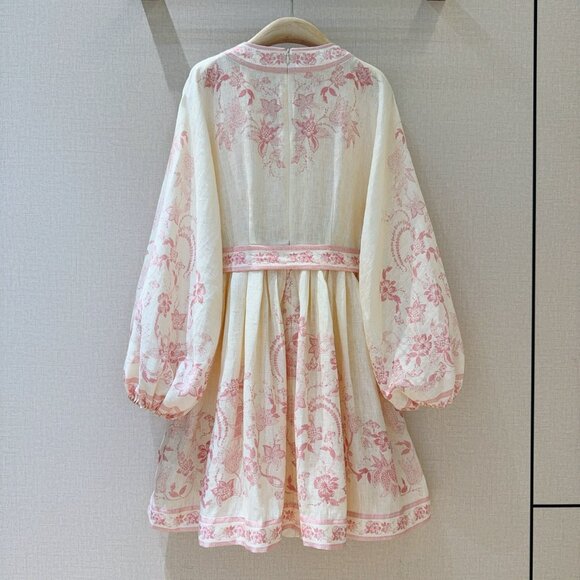 Zimmermann V-neck long-sleeved mini dress - Picture 5 of 7